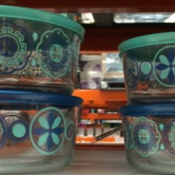 Pyrex Kitchen Pyrex Simply Store Decorated Glass Food Storage
